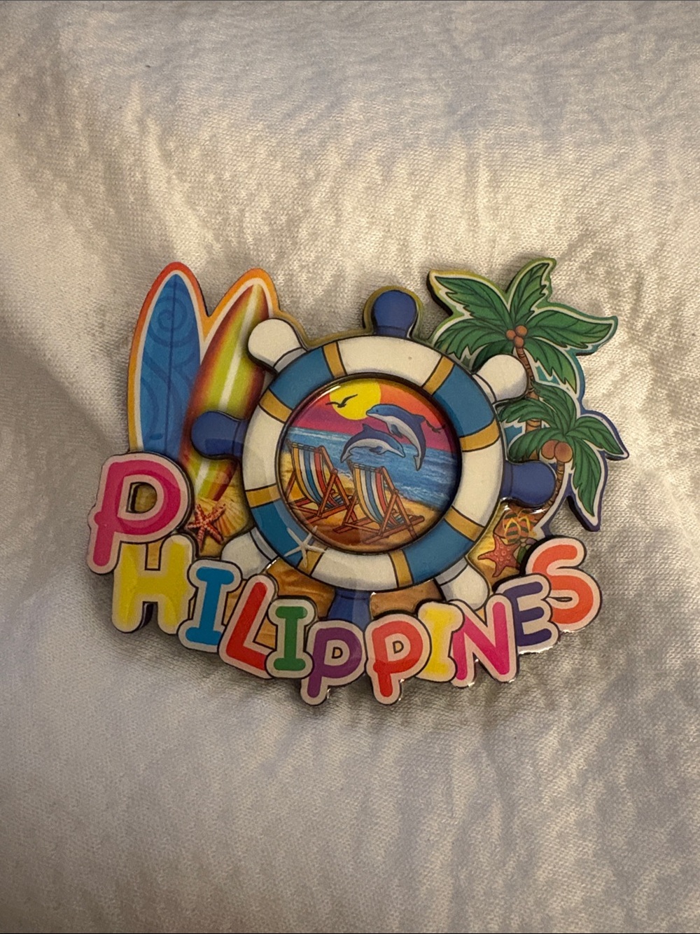 Philippines Colorful Beach Souvenir Magnet